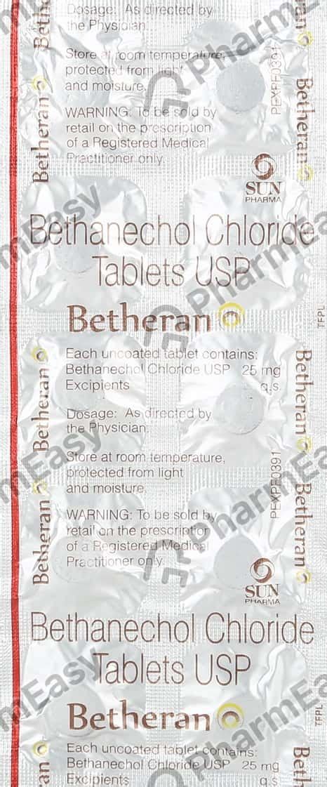 Betheran 25 MG Tablet (10): Uses, Side Effects, Price & Dosage | PharmEasy