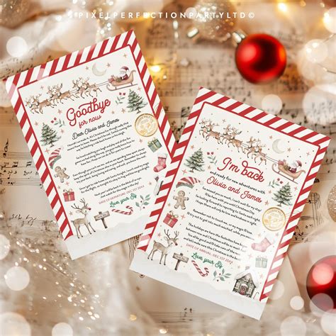 Buy Editable Elf Arrival Letter and Elf Goodbye Letter Bundle Elf ...