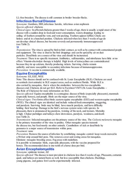 Common poultry diseases 1 | DOCX