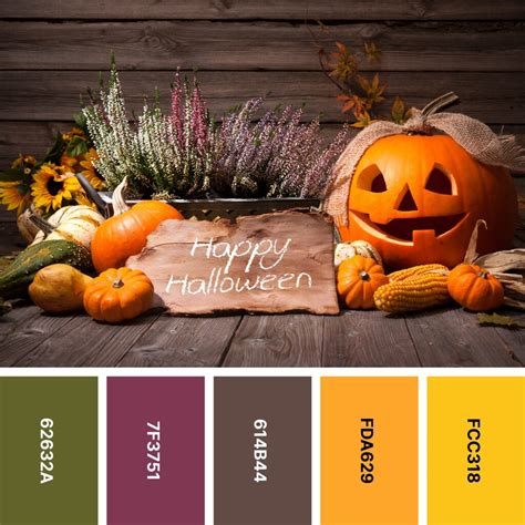Halloween Color Palette Halloween Color Palette Fall Color Palette