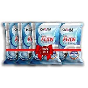 Dr.Flow Heavy Duty Drain Cleaner Powder | Unclogs Pipes, Sinks & Septic ...