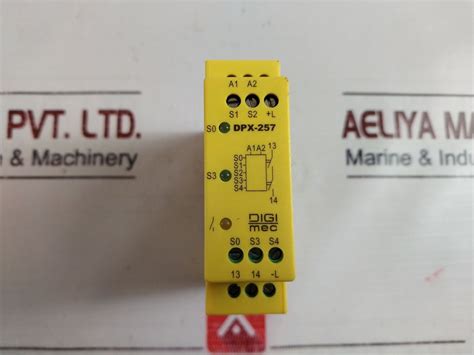 Digi Mec Dpx-257 Emergency Stop And Door Monitoring Safety Relay ...