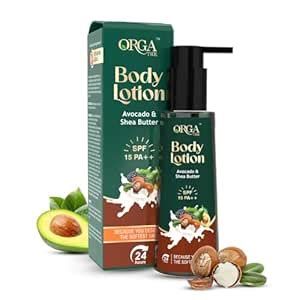Buy Orgatre Body Lotion | Avocado & Shea Butter with SPF 15 PA ...