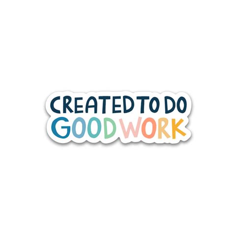 Good Work Sticker 的图像结果