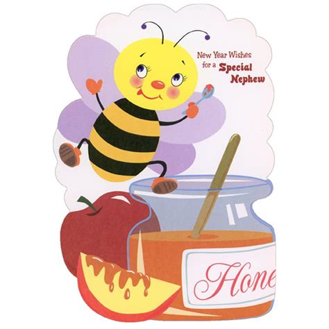 Rosh Hashanah Apples And Honey Cartoon