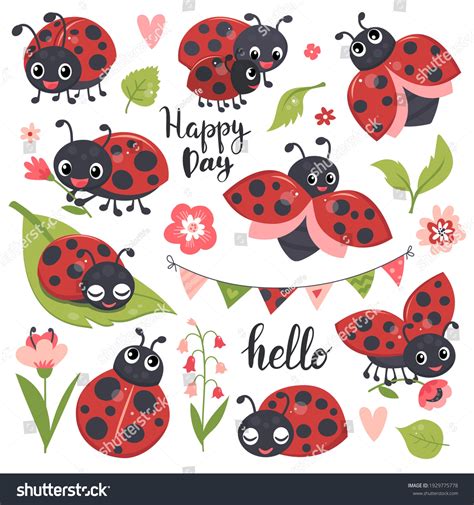 Cute Lady Bug Clipart