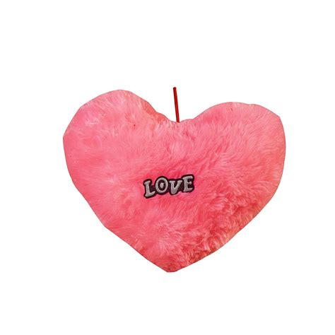HSE Teens & Kid's Heart Shape with Love Sign Plush Pink Pillow/ CAUSION ...