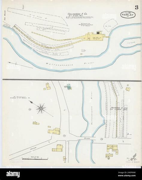 Hawley pennsylvania map hi-res stock photography and images - Alamy