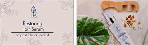 Buy IHA Restoring Hair Serum with Argan and Black Seed Oil, 100 ml ...