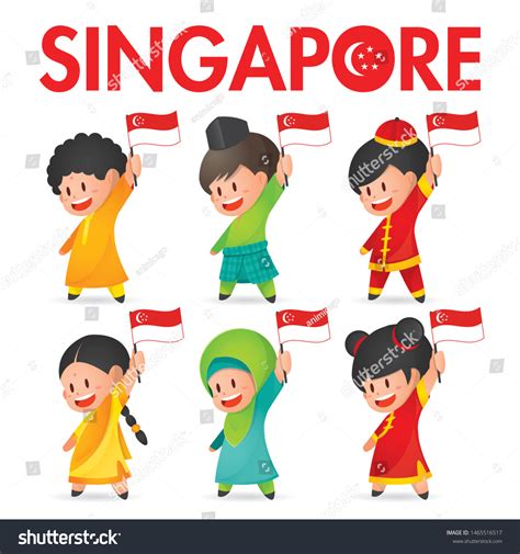 Singapore Flag Vector Clipart Indian