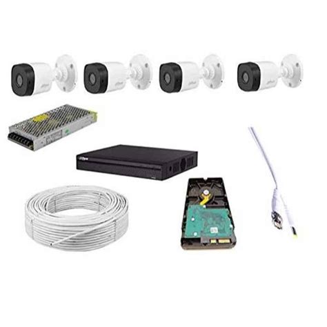 Buy Dahua Full Hd 2MP Cameras Combo Kit With 4 Channel Hd Dvr with 4 ...