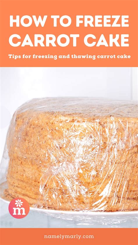 Can You Freeze Carrot Cake? - Namely Marly