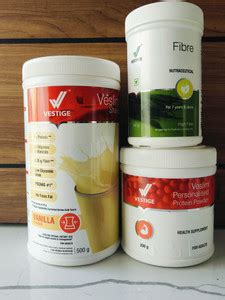 Vestige COMBO VANILLA SHAKE & PROTEIN POWDER 200GM & ACTIVE FIBER ...