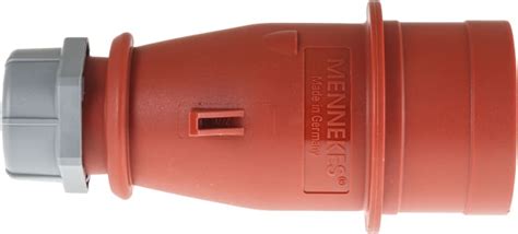 3 MENNEKES | MENNEKES, AM-TOP IP44 Red Cable Mount 3P+N+PE Straight ...