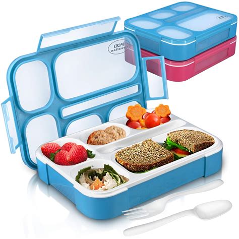 Buy Bento Lunch Box for Adults & Kids 2-Pack - Leak-Proof, BPA-Free ...