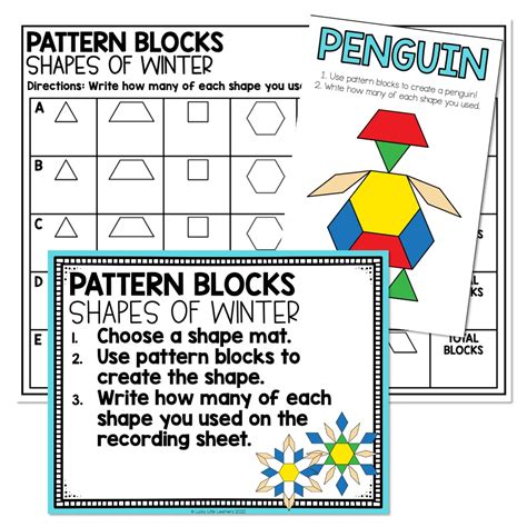Image result for Pattern Block Math Center Worksheets