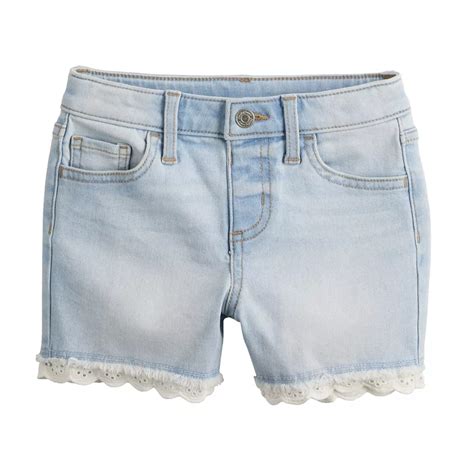 Baby & Toddler Girl Jumping Beans® Mid Rise Jean Shorts