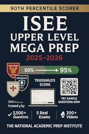 ISEE Upper Level Mega Prep 2025-2026: 3,500+ Practice Questions, 5 Full ...