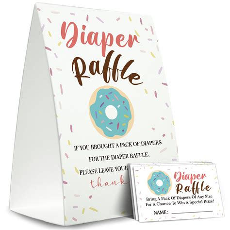 Diaper Raffle Sign Diaper Raffle Baby Shower Game Kit 1 | Desertcart INDIA