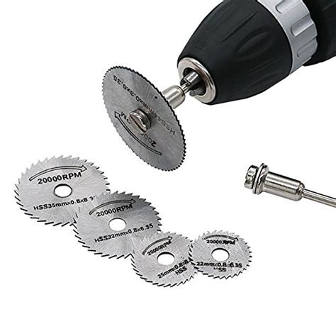 Tools.Shop 6pcs HSS Circular Wood Cutting Saw Blade Discs + Mandrel ...