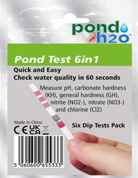 Pond H2o 6 in 1 Pond Water Test Strips, Value 5 Pack - Pond Filters ...