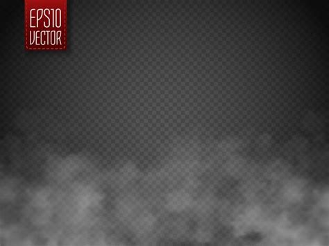 Brouillard ou fumée isolé. Effet spécial transparent. Nébulosité du ...