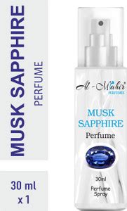 Buy Al-Mahir MUSK SAPPHIRE Perfume Spray 30ML (Free From Alcohol ...
