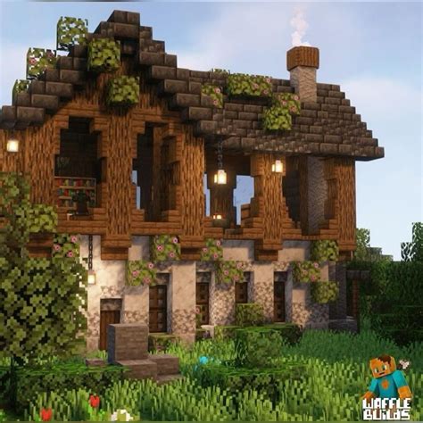 Image result for Aesthetic Minecraft Cottage Tutorial