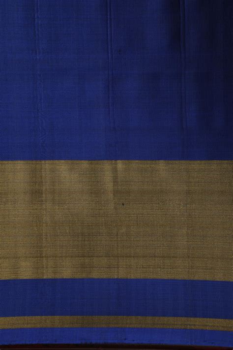 Geometric Ikat Design Indigo Blue Patola Silk Saree / Sundari Silks