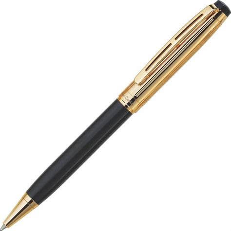Pierre Cardin Gold Stone Black & Gold Premium Metal Ball Pen with Twist ...