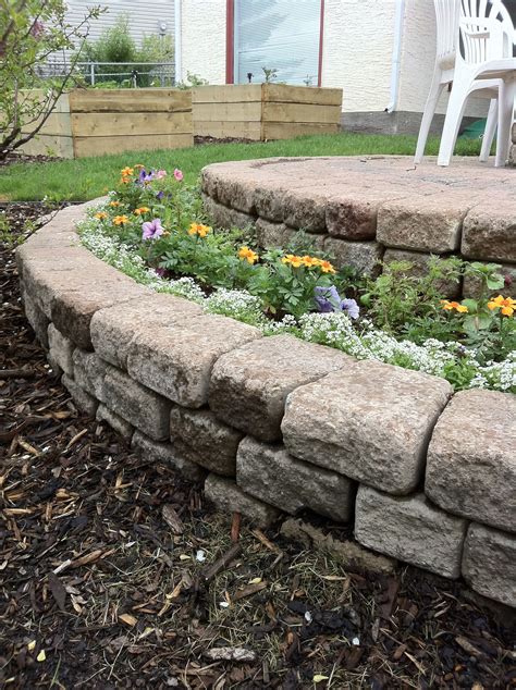 Retaining wall Stone Flower Beds, Raised Flower Beds, Raised Garden ...