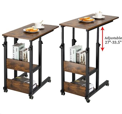 Buy Hadulcet C Shaped Side Table Adjustable, Height Adjustable C Table ...