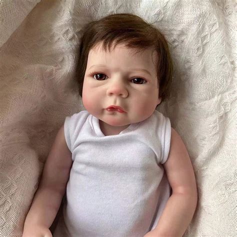 Bonecas Reborn Baby - Boneca de vinil macio e fofa de 18 polegadas ...