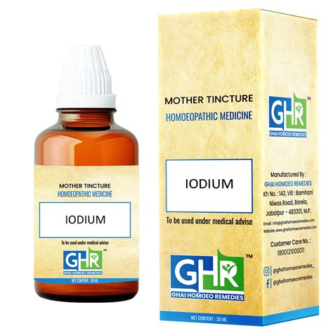 Iodium Mother Tincture – Ghai Homoeo Remedies