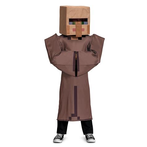 Disguise Boys Minecraft Villager Costume Official Minecraft Deluxe Kids ...