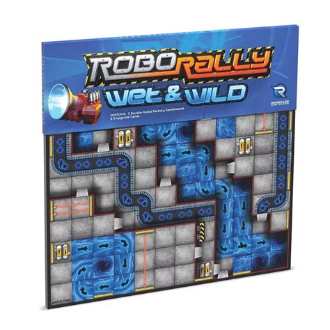 Renegade Game Studio Robo Rally: Wet & Wild Expansion Strategy Board Game