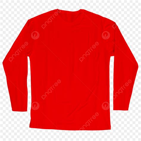Long Sleeve Shirt PNG Image, Red Long Sleeve Shirt, Kaos Polos, Baju ...