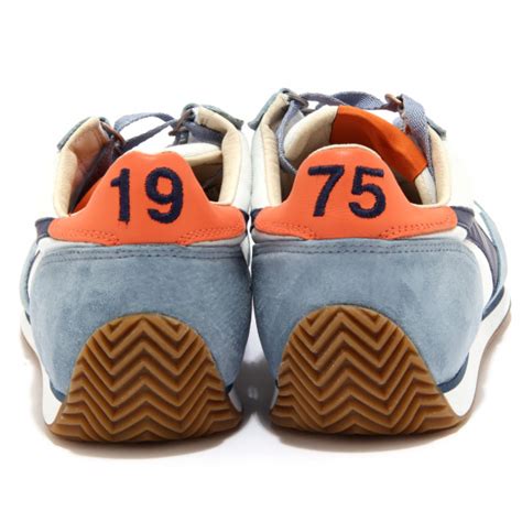 sneaker uomo light blue DIADORA HERITAGE 1975 EQUIPE STONE WASH shoe man