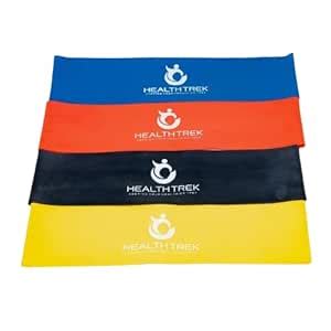 Healthtrek Hip Band for Exercise 4 Resistance Levels Loop Bands for Leg ...