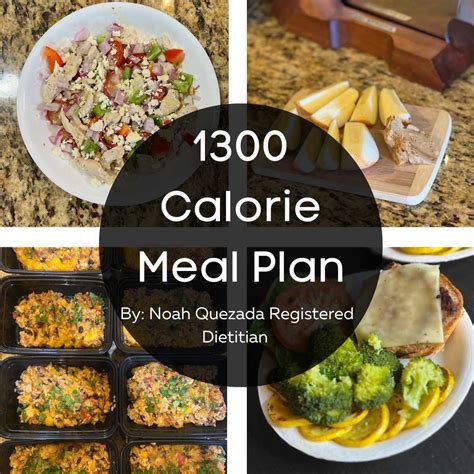 1,300-Calorie Meal Plan [Dietitian Developed]