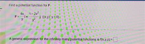 Image result for How to Find Potential Function