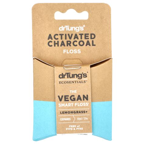 Dr. Tung's, Ecosentials™, The Vegan Smart Floss, Lemongrass, 30 yd (27 m)
