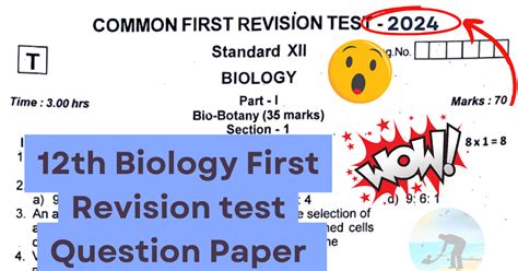 12th Biology First Revision test Question Paper