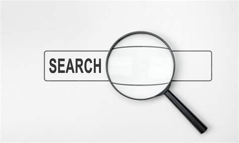 Magnifier glass with search bar icon for seo or search engine ...