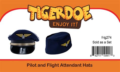 Pilot Hat - 2 Pack - Captain Pilot Hat - Pilot and Flight Attendant ...