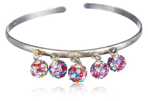 Buy Bia Jewels, A Beautiful Bangle with Small Balls Studded with ...