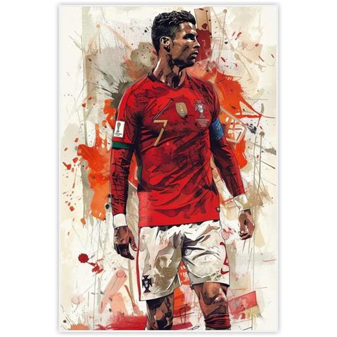 OUTFITQUE Cristiano Ronaldo Aesthetic Wall Poster - 12x18 Inches ...