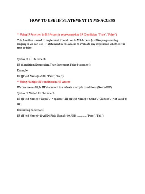 Iif in Access Query 的图像结果