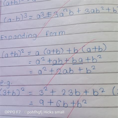 Verify the identity (a+b)square =a square +2ab+b square geometrically - Brainly.in