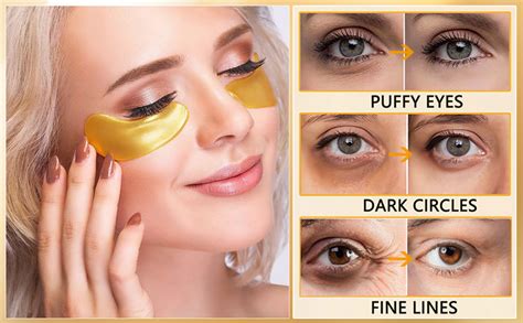DRURI Under eye Patches for Dark Circles with 24k Gold | Pack of 60 Eye ...